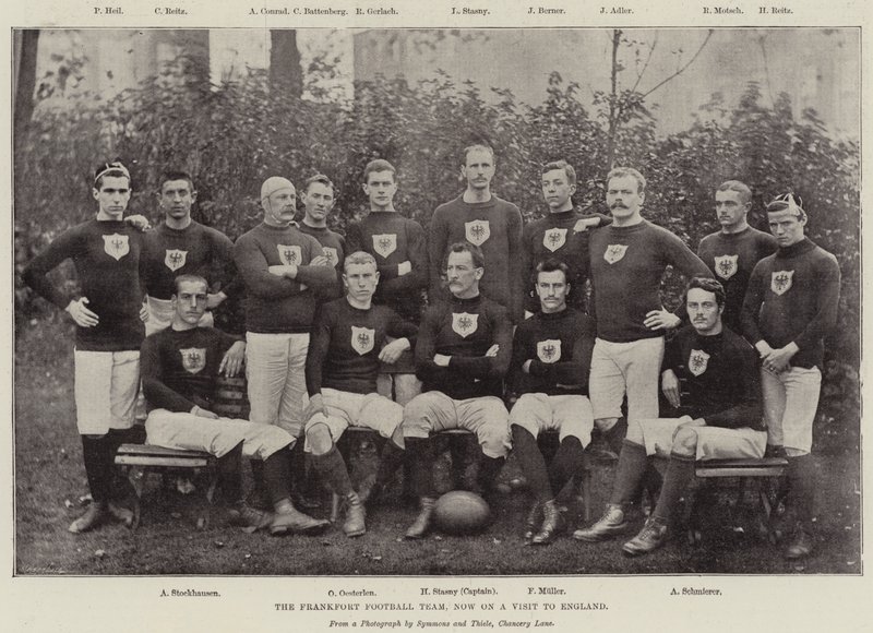 The Frankfort Football Team, Now on a Visit to England by English Photographer