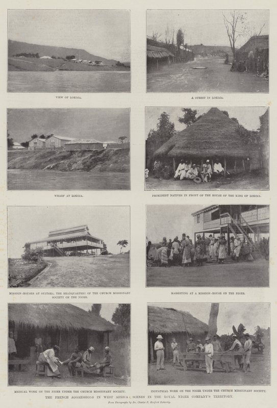 The French Aggressions in West Africa, Scenes in the Royal Niger Companys Territory by English Photographer