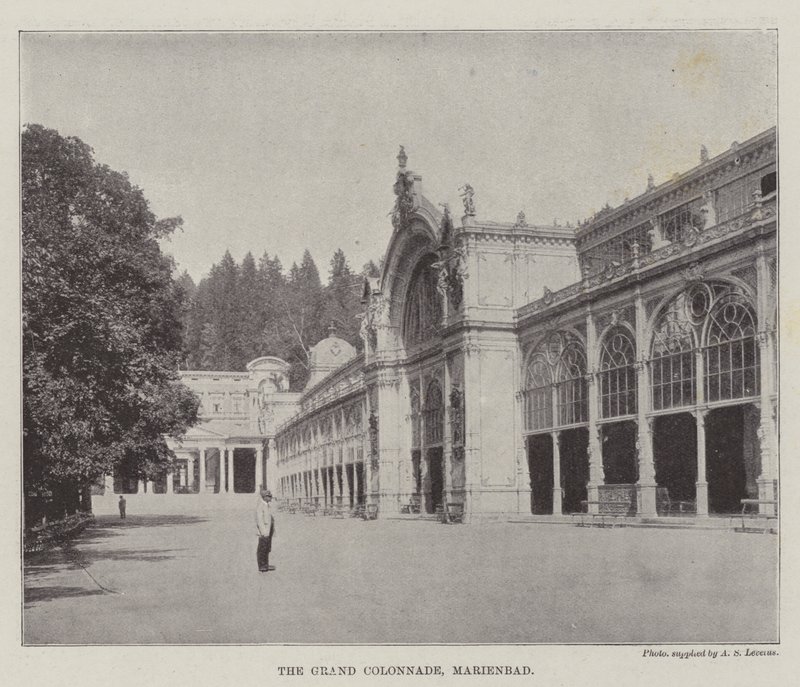 The Grand Colonnade, Marienbad by English Photographer