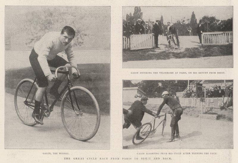The Great Cycle Race from Paris to Brest and back by English Photographer