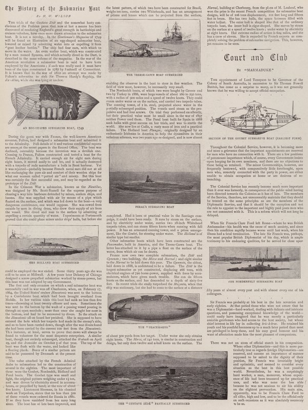 The History of the Submarine Boat by English Photographer