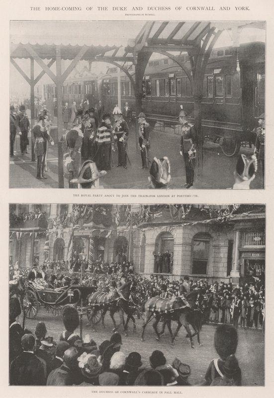 The Home-Coming of the Duke and Duchess of Cornwall and York by English Photographer