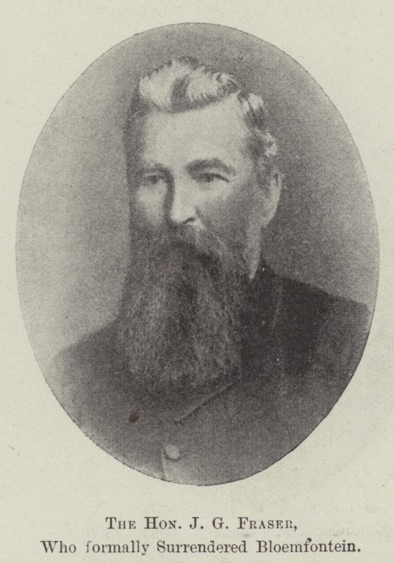 The Honourable J G Fraser, who formally surrendered Bloemfontein by English Photographer