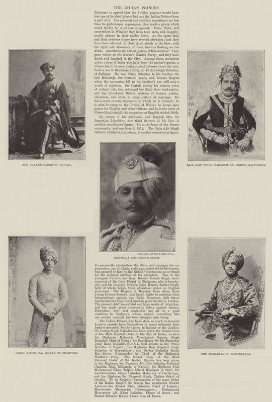 The Indian Princes by English Photographer