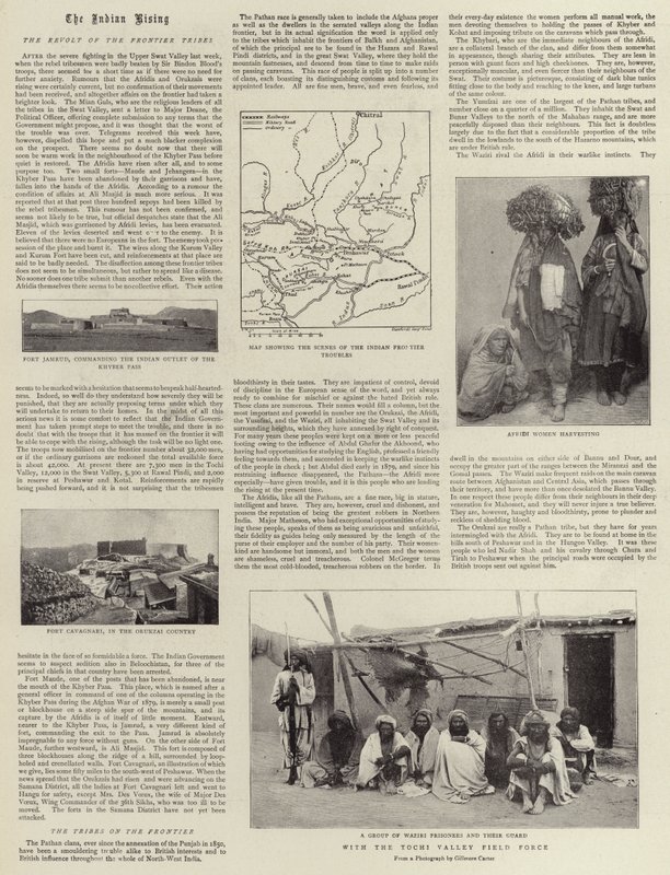 The Indian Rising, the Revolt of the Frontier Tribes by English Photographer