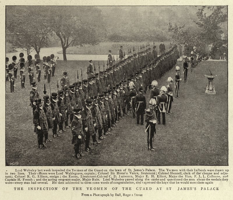 The Inspection of the Yeomen of the Guard at St James
