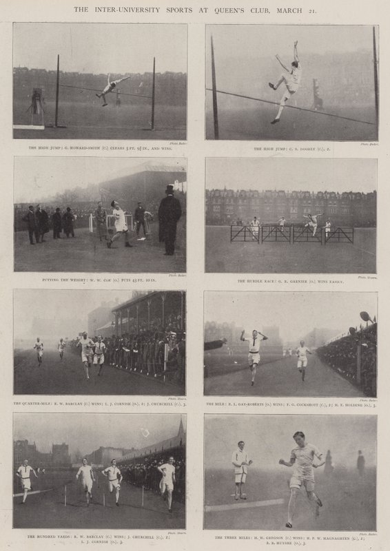 The Inter-University Sports at Queens Club, 21 March by English Photographer