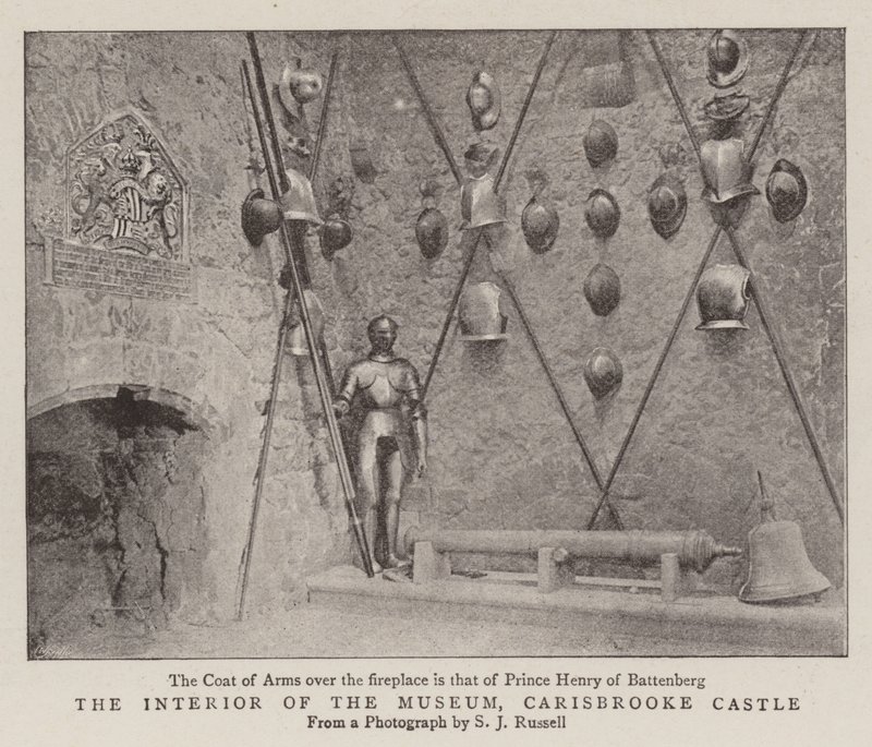 The Interior of the Museum, Carisbrooke Castle by English Photographer