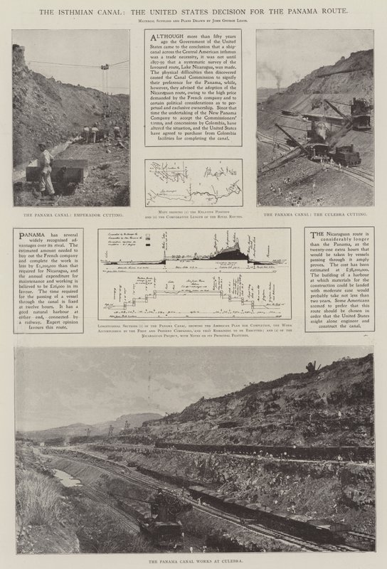 The Isthmian Canal, the United States Decision for the Panama Route by English Photographer