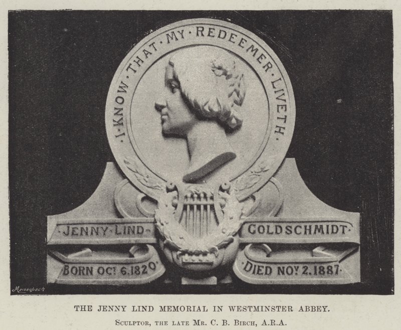 The Jenny Lind Memorial in Westminster Abbey by English Photographer