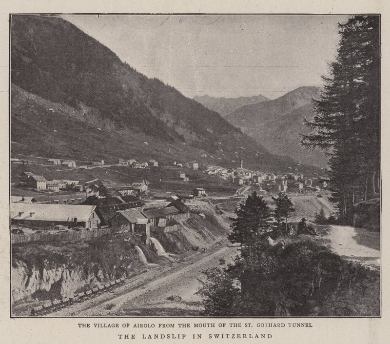 The Landslip in Switzerland by English Photographer