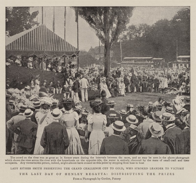 The Last Day of Henley Regatta, distributing the Prizes by English Photographer