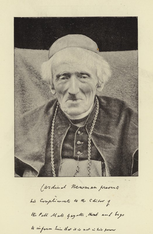 The Late Cardinal Newman by English Photographer