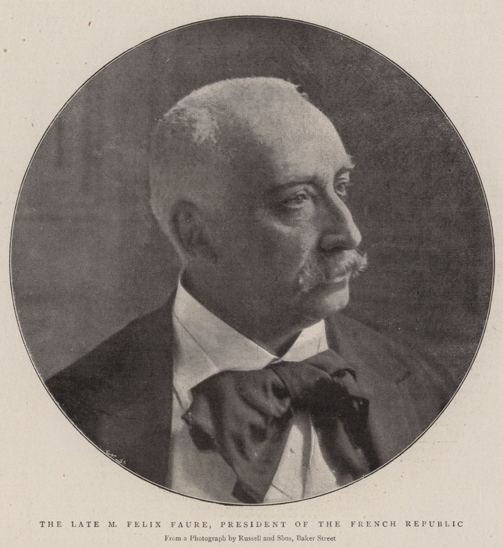The Late M Felix Faure, President of the French Republic by English Photographer