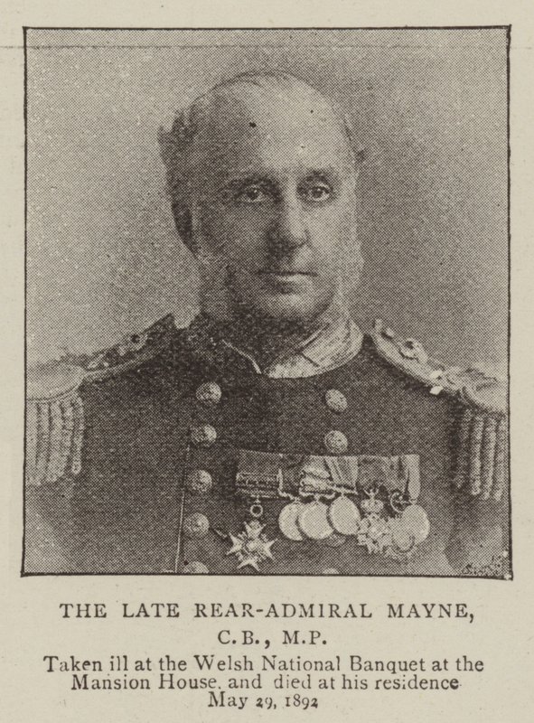 The Late Rear-Admiral Mayne, CB, MP by English Photographer