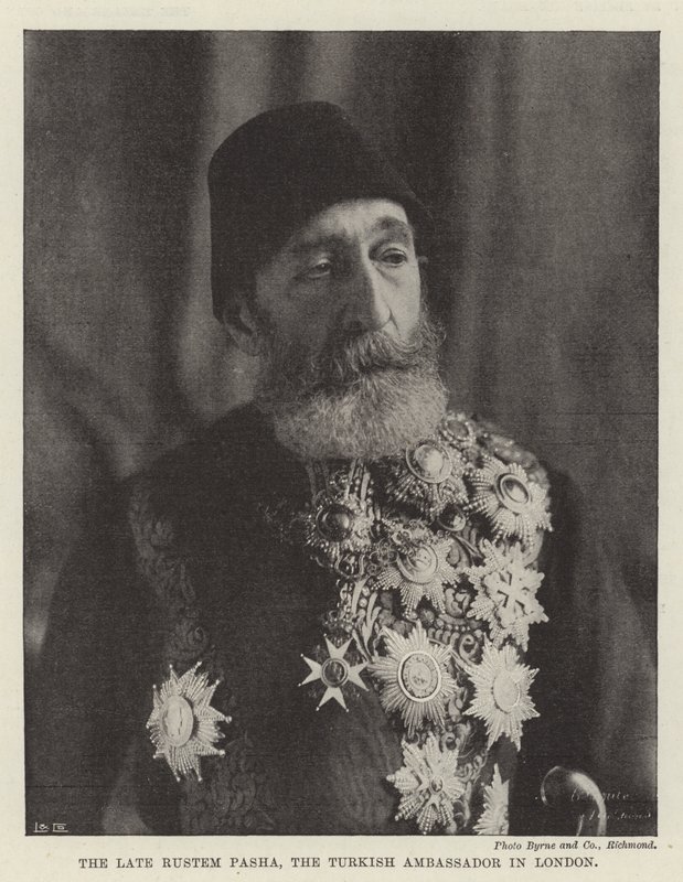 The Late Rustem Pasha, the Turkish Ambassador in London by English Photographer