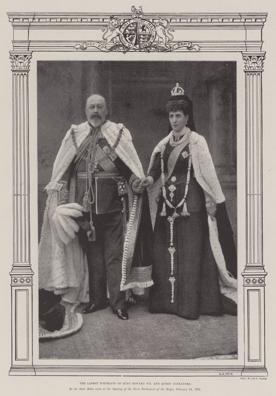 The Latest Portrait of King Edward VII and Queen Alexandra by English Photographer