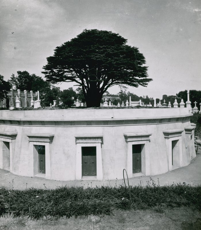 The Lebanon Catacomb, Highgate Cemetery by English Photographer