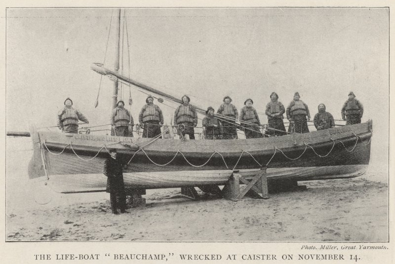 The Life-Boat Beauchamp, wrecked at Caister on 14 November by English Photographer