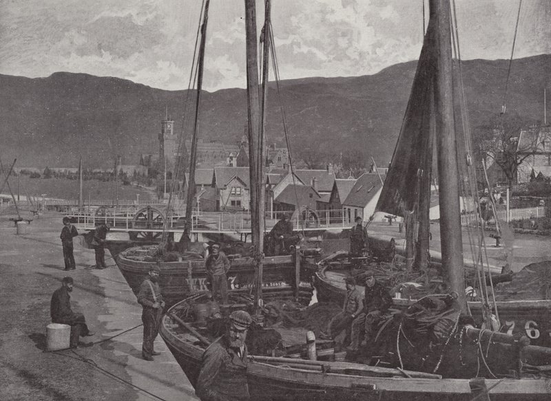 The Locks, Fort Augustus by English Photographer