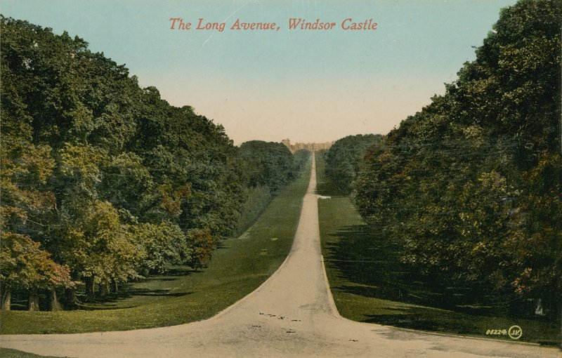 The Long Avenue, Windsor Castle in England by English Photographer