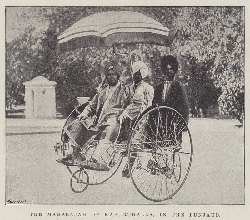 The Maharajah of Kapurthalla, in the Punjab by English Photographer