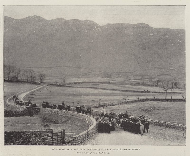 The Manchester Waterworks, Opening the New Road Round Thirlmere by English Photographer