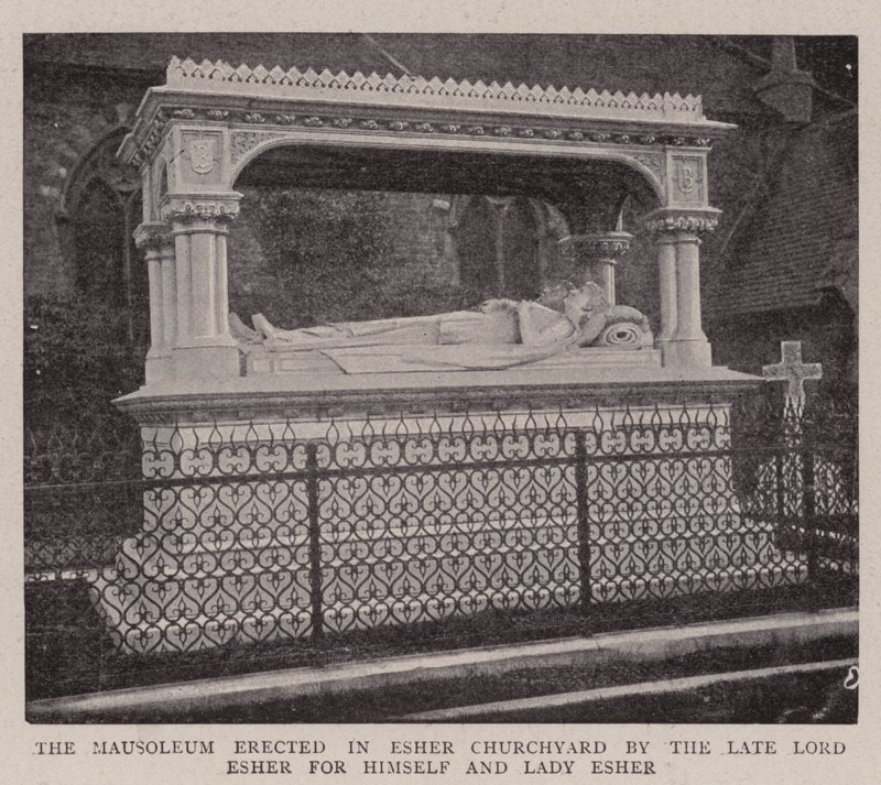 The Mausoleum erected in Esher Churchyard by the Late Lord Esher for himself and Lady Esher by English Photographer