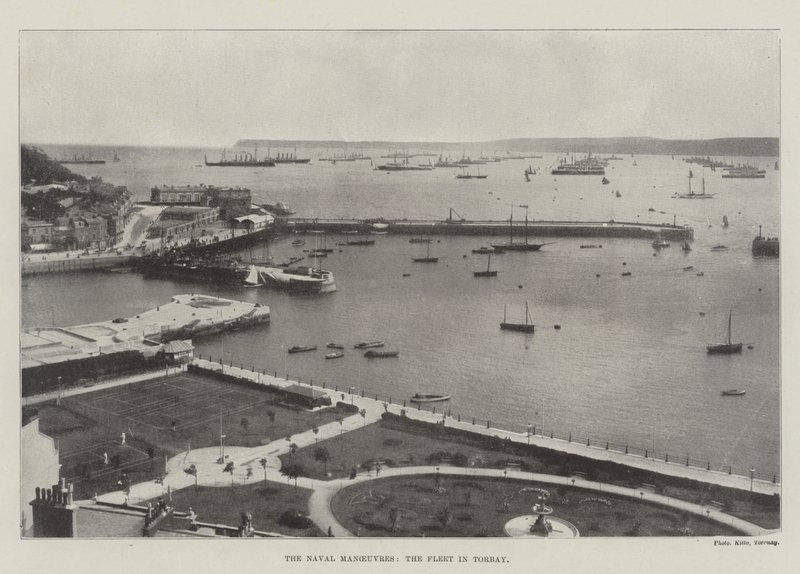 The Naval Manoeuvres, the Fleet in Torbay by English Photographer