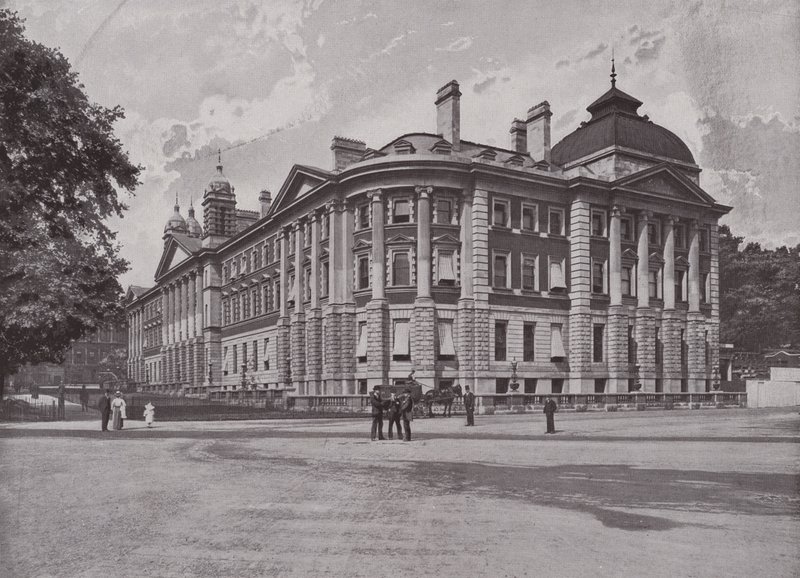The New Admiralty Offices, behind the Old by English Photographer