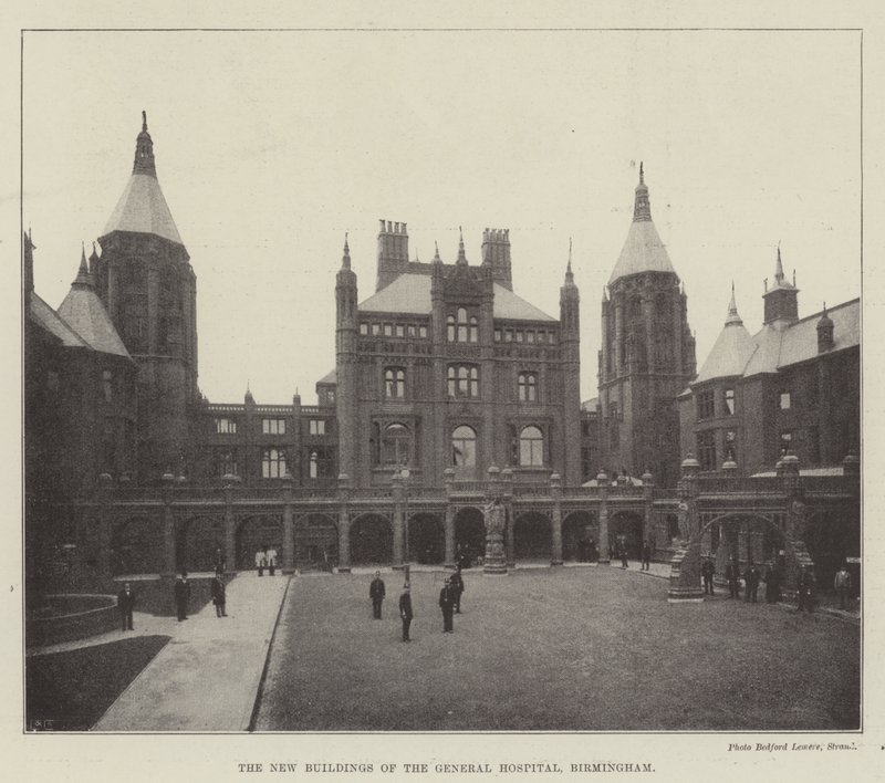 The New Buildings of the General Hospital, Birmingham by English Photographer