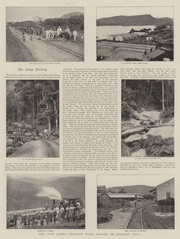 The New Congo Railway from Matadi to Stanley Pool by English Photographer