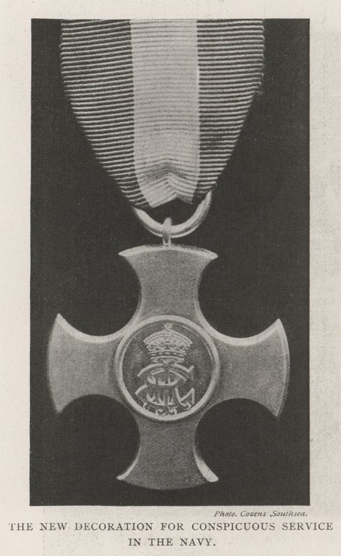 The New Decoration for Conspicuous Service in the Navy by English Photographer