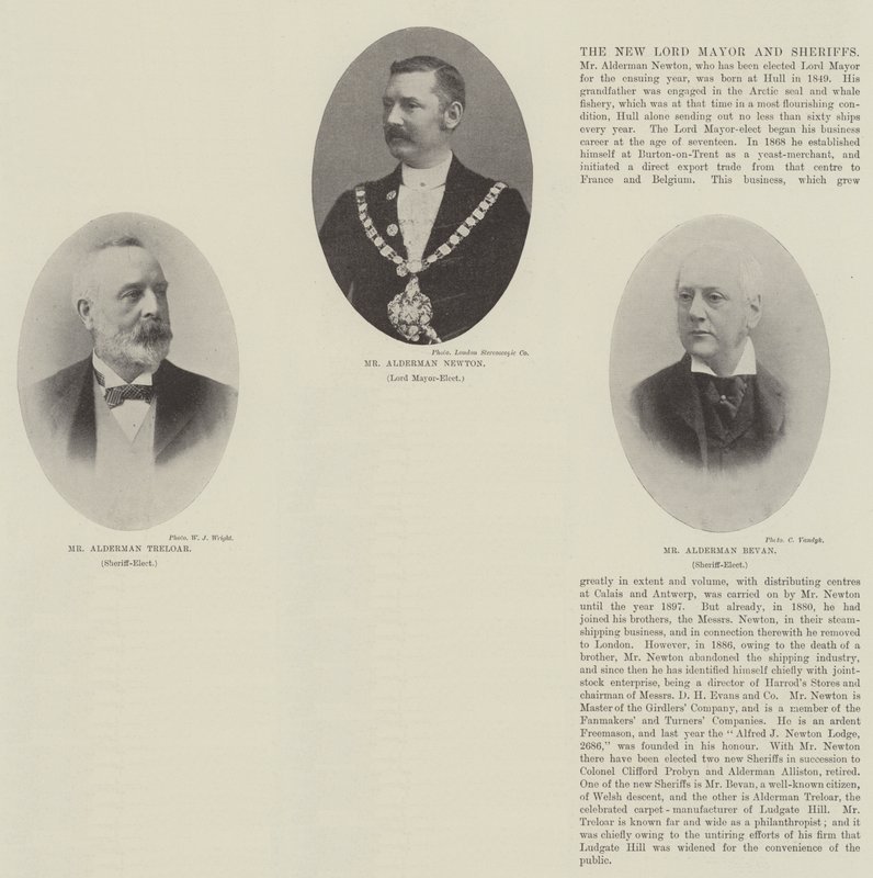 The New Lord Mayor and Sheriffs by English Photographer