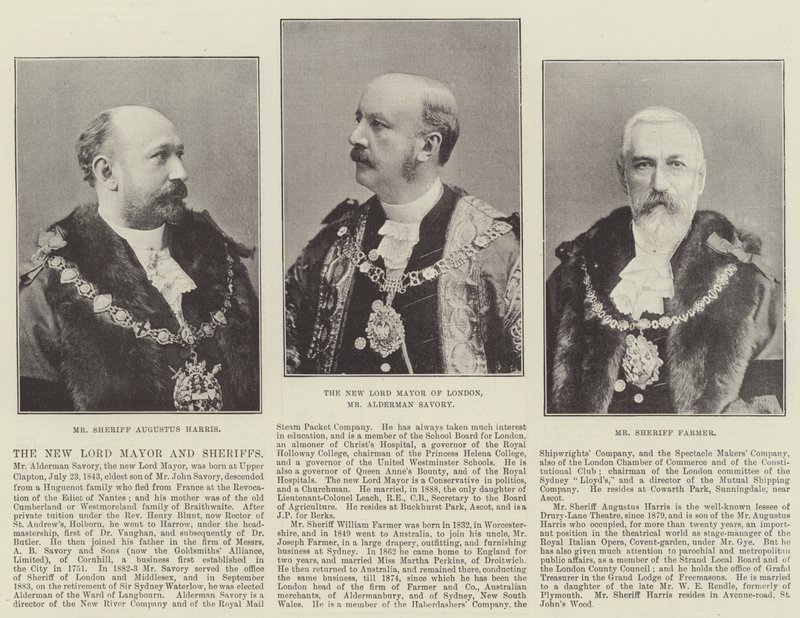 The New Lord Mayor and Sheriffs by English Photographer