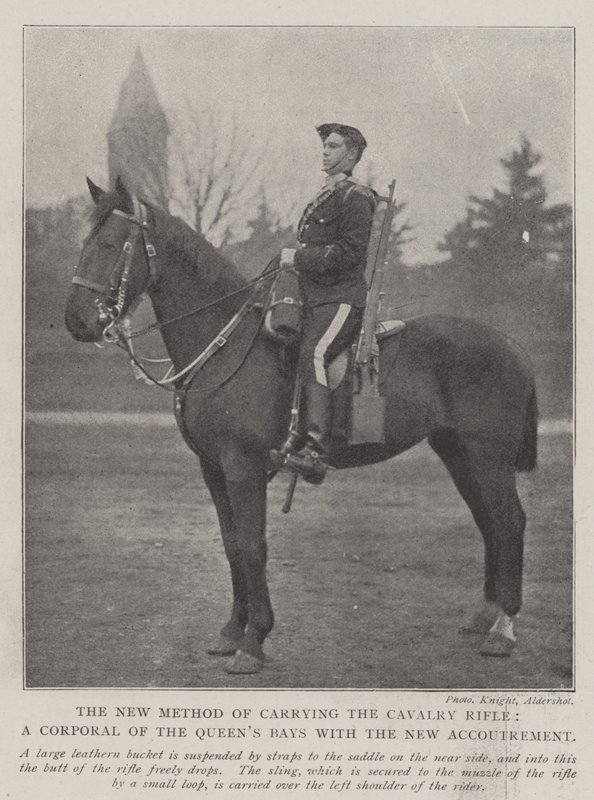 The New Method of Carrying the Cavalry Rifle, a Corporal of the Queen