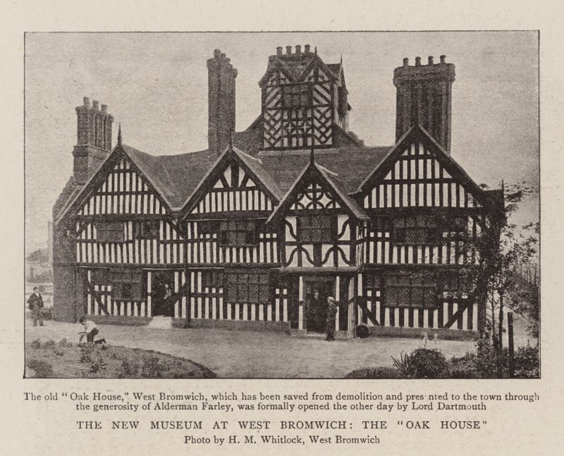 The New Museum at West Bromwich, the Oak House by English Photographer