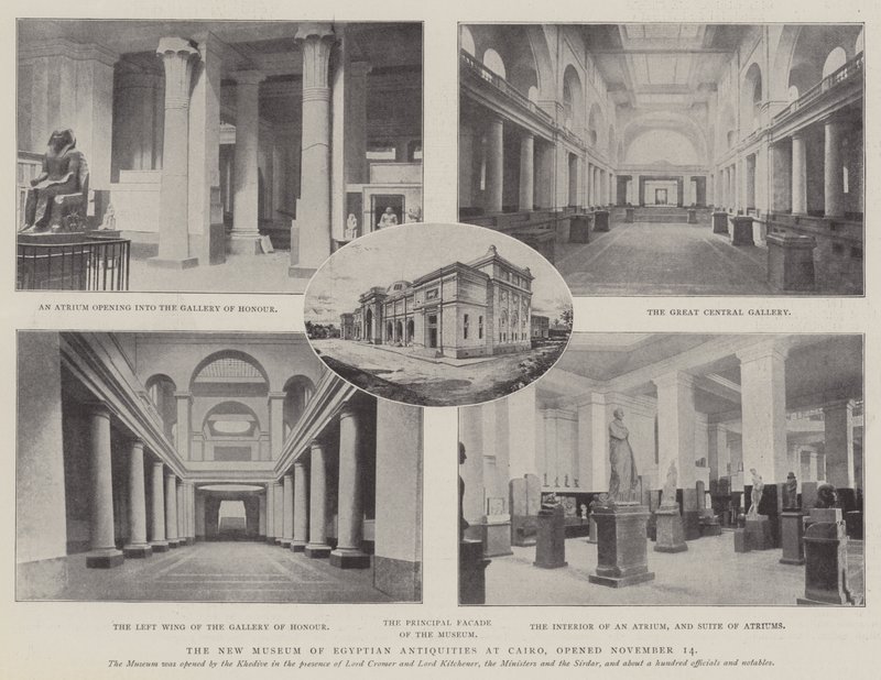 The New Museum of Egyptian Antiquities at Cairo, opened 14 November by English Photographer