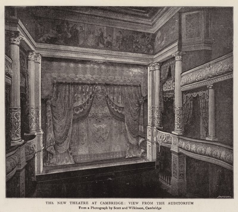 The New Theatre at Cambridge, View from the Auditorium by English Photographer