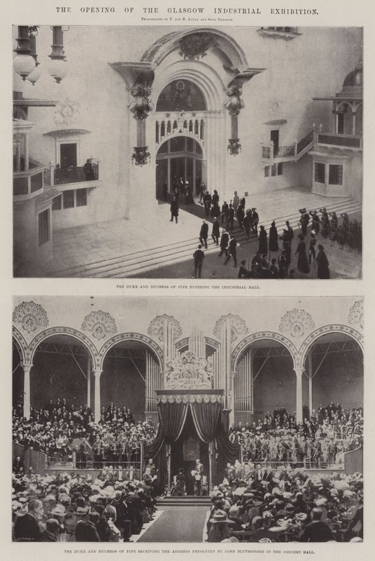 The Opening of the Glasgow Industrial Exhibition by English Photographer