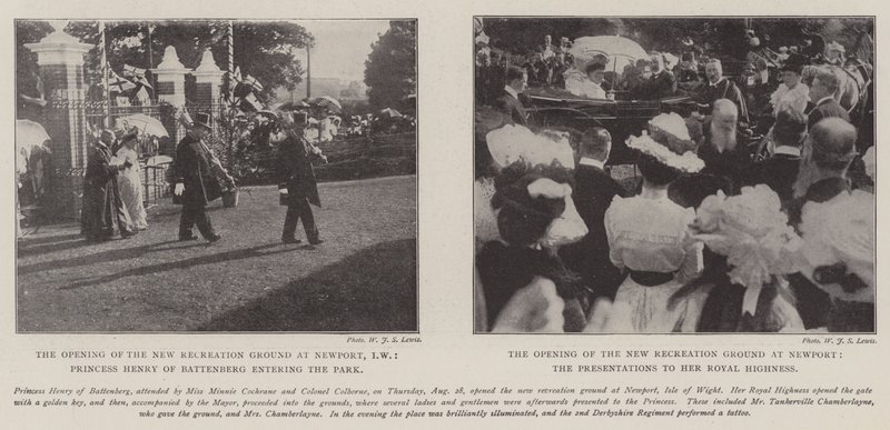 The Opening of the New Recreation Ground at Newport, Isle of Wight by English Photographer