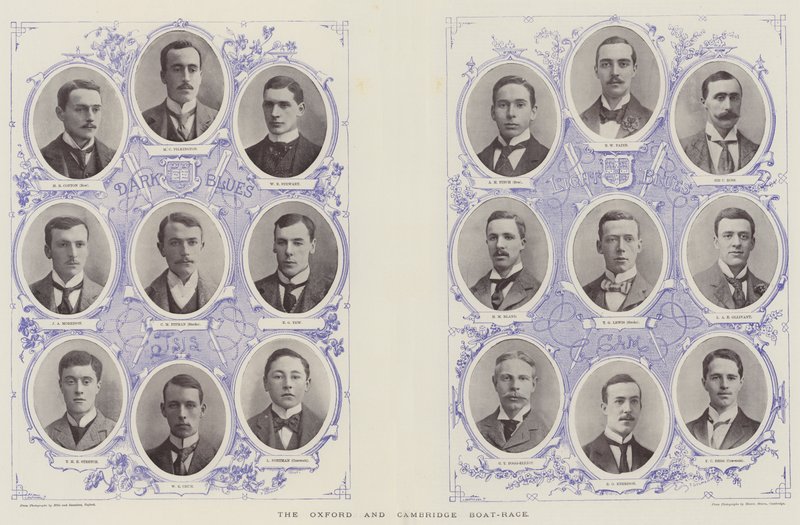 The Oxford and Cambridge Boat-Race by English Photographer