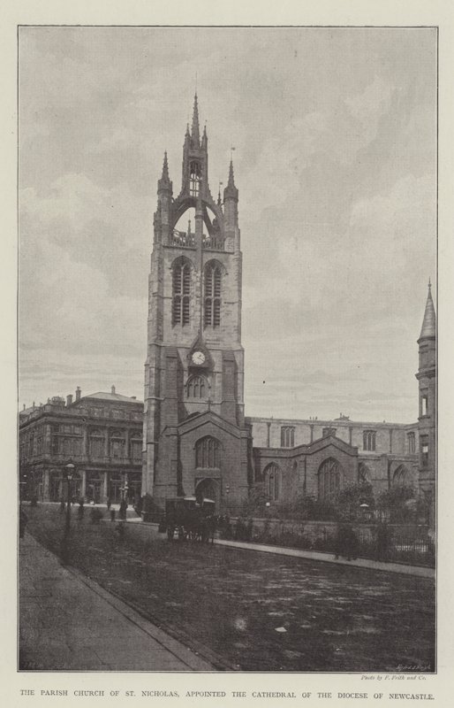 The Parish Church of St Nicholas, appointed the Cathedral of the Diocese of Newcastle by English Photographer
