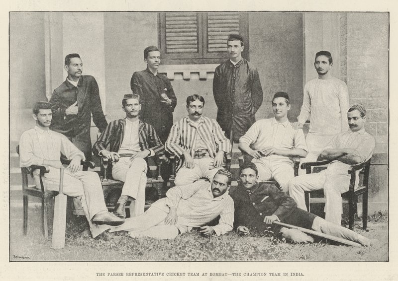 The Parsee Representative Cricket Team at Bombay, the Champion Team in India by English Photographer