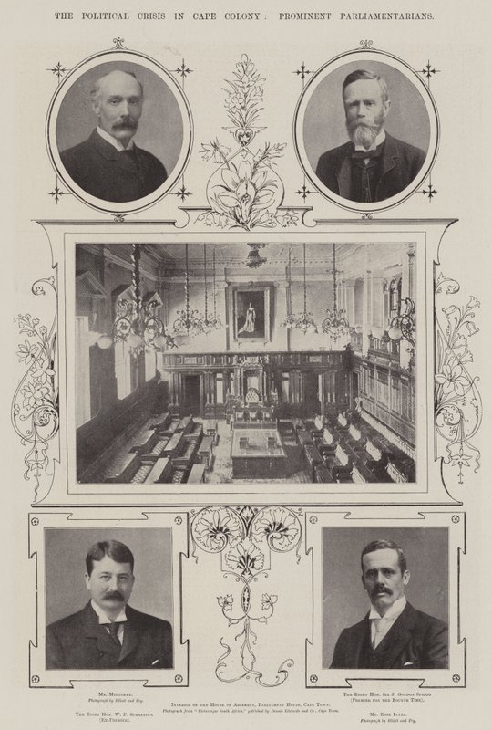 The Political Crisis in Cape Colony, Prominent Parliamentarians by English Photographer