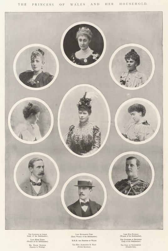 The Princess of Wales and Her Household by English Photographer