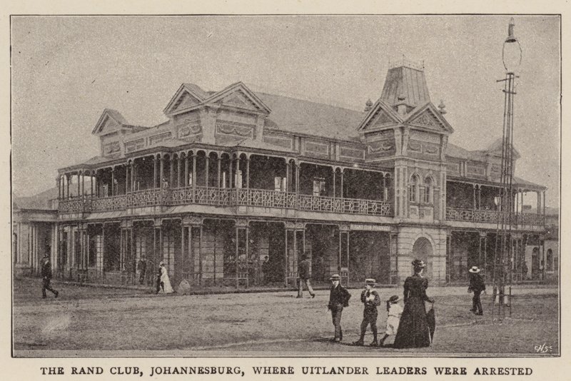 The Rand Club, Johannesburg, Where Uitlander Leaders Were Arrested by English Photographer