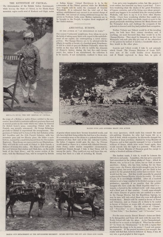 The Retention of Chitral by English Photographer