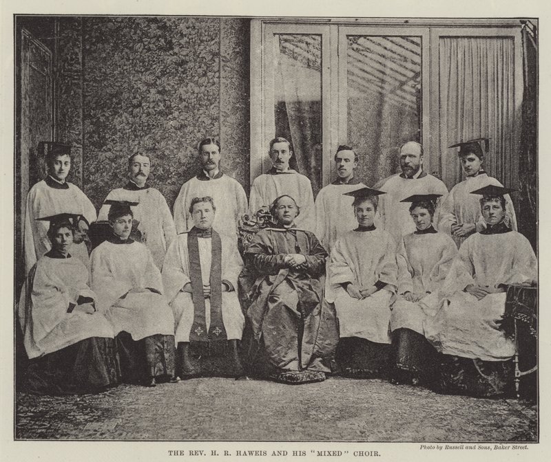 The Reverend H R Haweis and his Mixed Choir by English Photographer