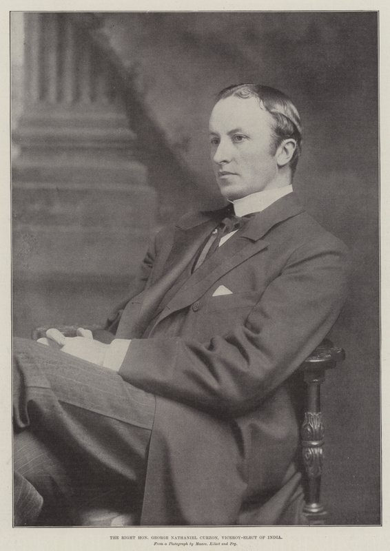 The Right Honourable George Nathaniel Curzon, Viceroy-Elect of India by English Photographer